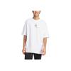 Adidas Panda Goal Print Sports Casual Crew Neck Short Sleeve T-Shirt Unisex Tops White JZ3269