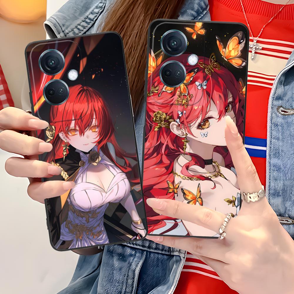 HSR Himeko Matte TPU Mobile Phone Case for OPPO Reno 14 13 12 11 10 9 8 7 6 5 F T Pro 5G Colorful Printing Cover