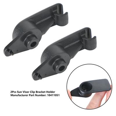 2x Schwarz Vorne Links & Rechts Sonnenblendenclip Für 97-04 Chevrolet Corvette 10411051