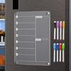 Multifunctional Fridge Weekly Calendar Transparent Erasable Memo Board Planning Note Board  Kitchen