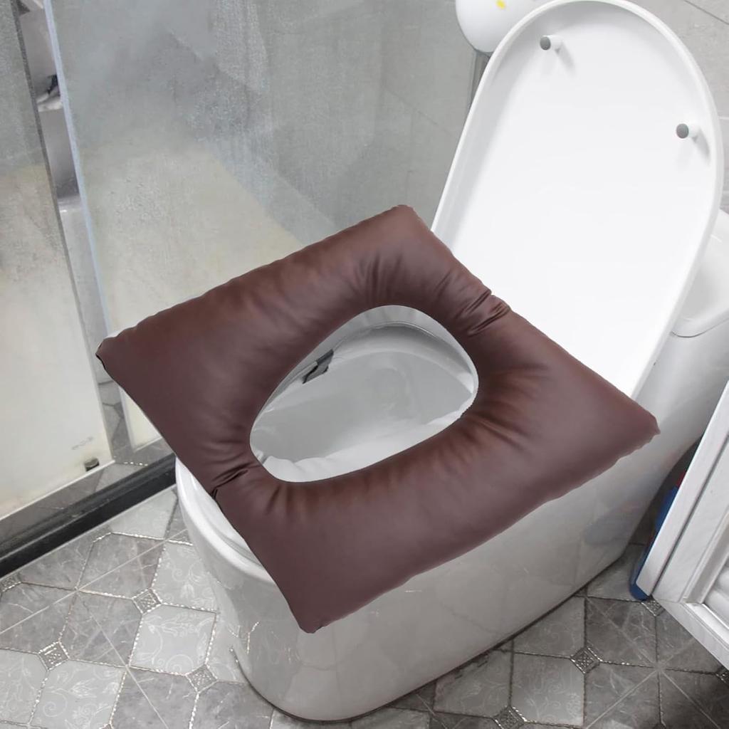 Elderly Toilet Seat Cushion, Thickened Raised Waterproof Toilet Seat Cover, Pressure Sore Prevention Padded Mat, Easy to Clean