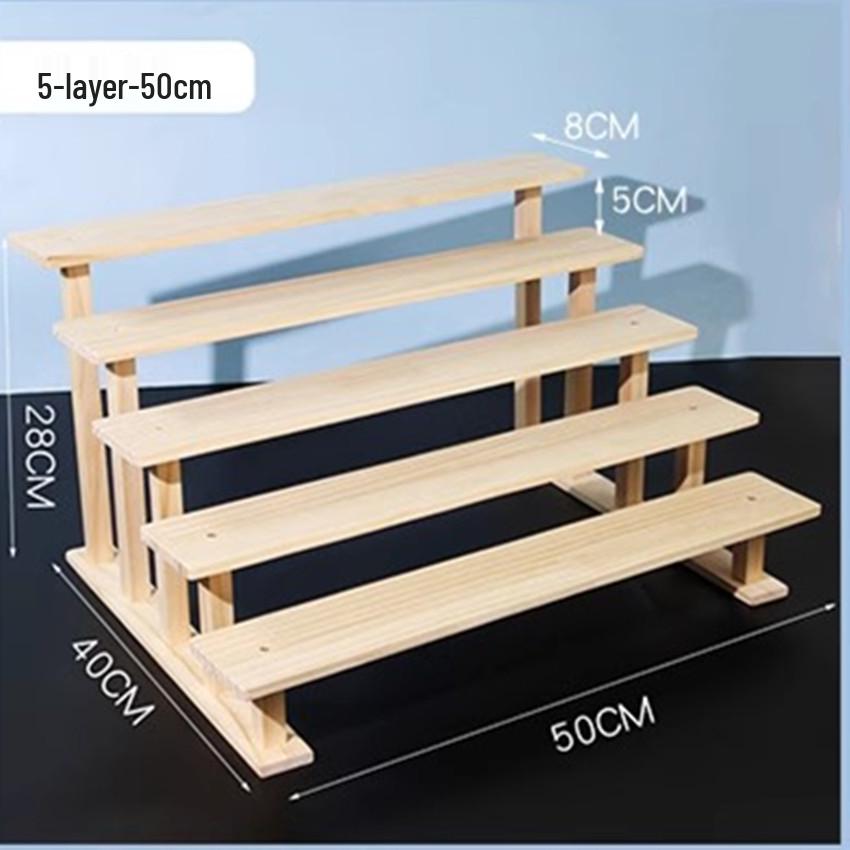Solid Wood Display Table for Miniatures and Succulents
