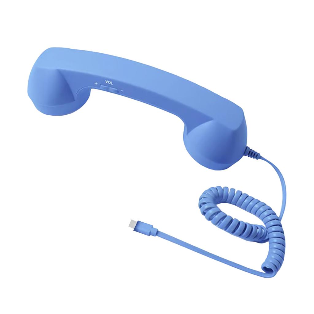 Retro Phone Handset Cellphone Landline Converter for iPhone&Android, Type-C/Wireless Bluetooth Old Fashioned Telephone Receiver