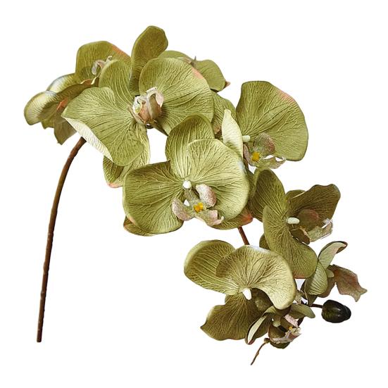 Fleur artificielle orchidée papillon, 1 pièce, décoration de jardin réaliste, bricolage, fête, mariage