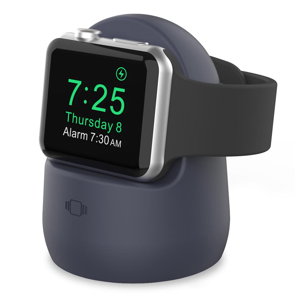 AHASTYLE PT63 Charging Stand for Apple Watch Holder Non Slip Base Silicone Charger Dock