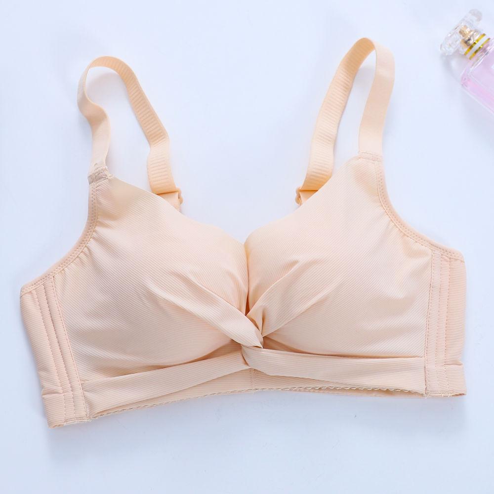 Thai Latex Women's Extra-Thick, Non-Magnetic, Super Gathered, Anti-Sagging, Wire-Free Bra