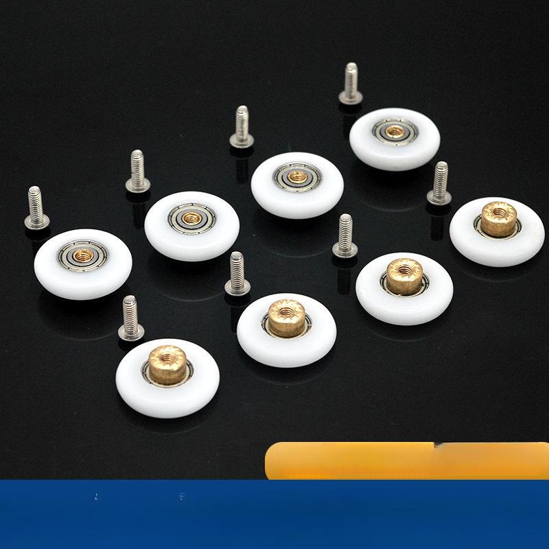 4pcs/set Durable Roller Shower Rooms Cabins Pulley Shower Room Roller /Runners/Wheels/Pulleys Diameter 19mm/23mm/25mm/27mm