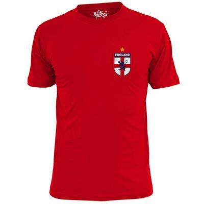 Mens England Pocket Shield Badge Football T Shirt Soccer Footy World Cup