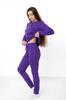 Women's cozy pajamas – Heart pattern, top with buttons, Any season 8268-016 HC