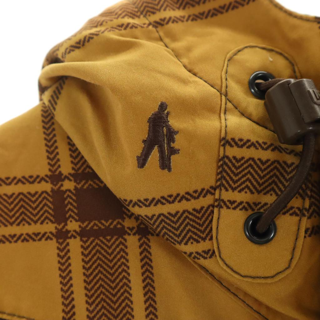 BURTON Check Pattern snow board Jacket M Yellow Kid's Used