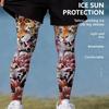 1 pāris elastīgas kompresijas piedurknes kājām, neslīdoši ceļgalu aizsargi, āra sporta veidiem
