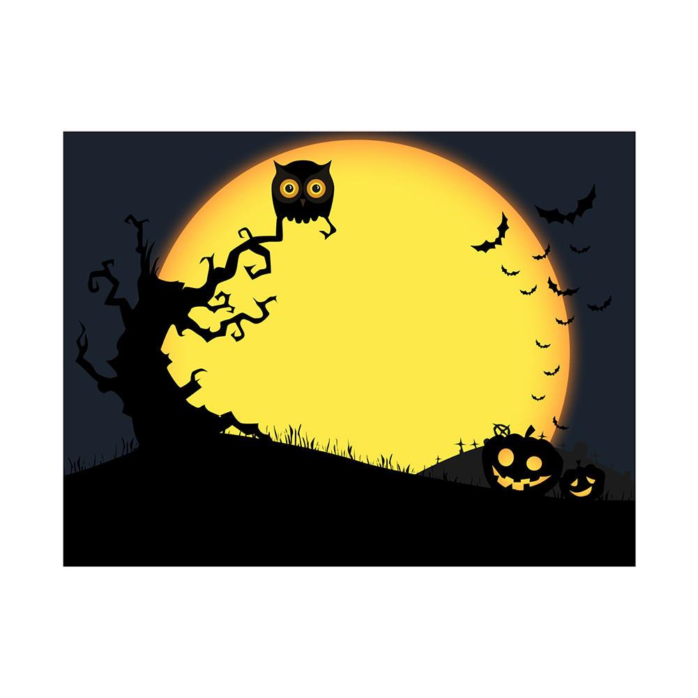 Halloween Cemetery Backdrop for Birthday,Youngsters Shower,Graduation Party Decor,Photography Background,Halloween Decor