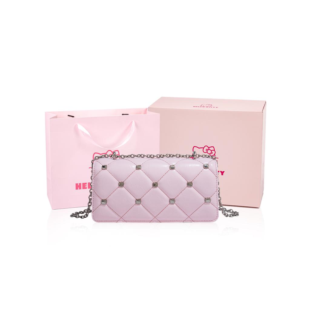 New Sanrio Hello Kitty Hello Kitty PU Shoulder Bag Regular Women's Pink/White/Black SHHF41065