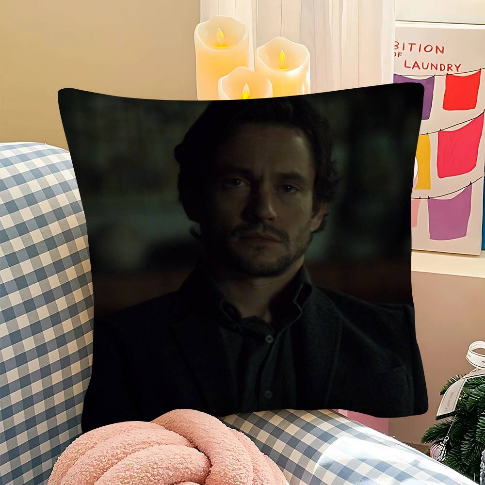 1pc Will Graham Pillow Case Fashion Square Pillowcase Bedroom Sofa Room Ins Decoration Leisure