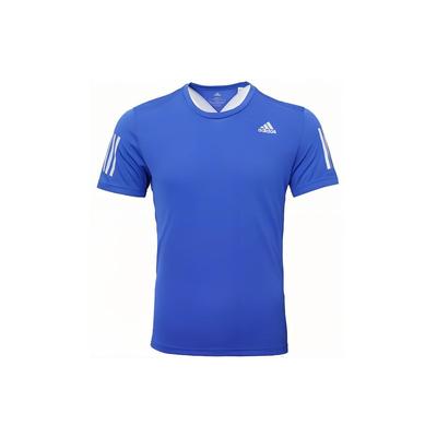 Letter Logo Round Neck Short Sleeve T-Shirt Men Tops College-Blue DM2812