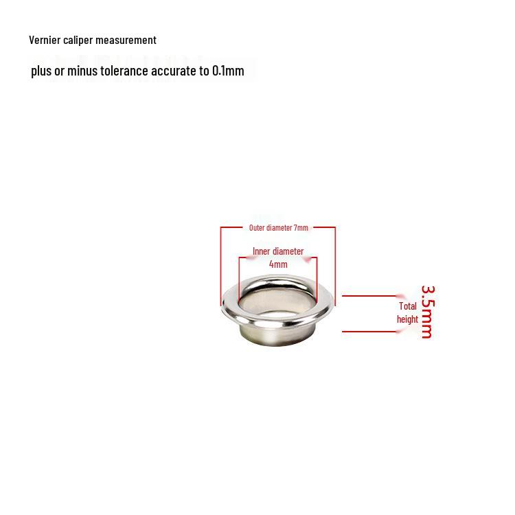 Iron Eyelet Button, Hollow Rivet, Metal Grommet for Light Box Cloth & Paper Tags