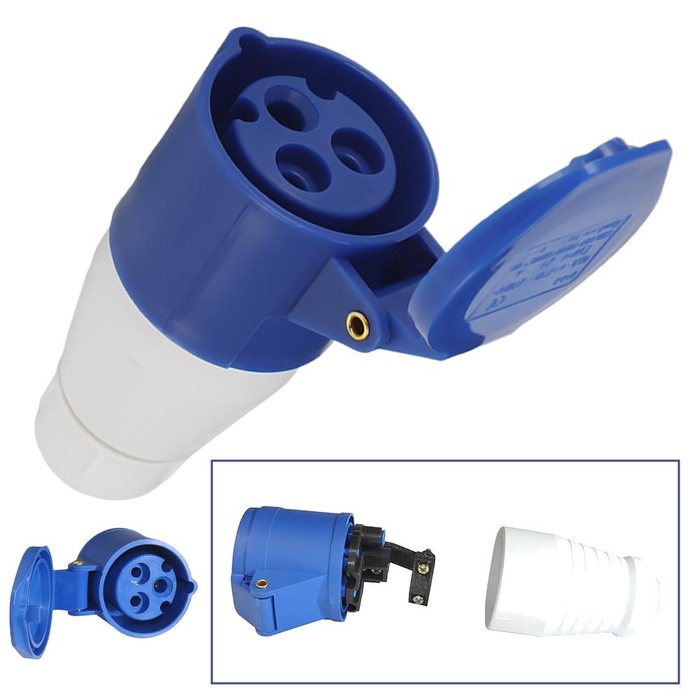 Mains Plug Hook Up Site Socket Adapter 240v 16A For Caravan Motorhome Camper Van Car Explosion-Proof Plugs Replacement