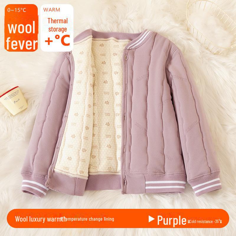 Inner Warm Winter Suit for Children and Teens - Thick, Cozy School Uniform for Parent-Child Matching
