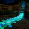 1000-2000pcs Luminous Plastic Stones for Wedding Party Garden Landscape Decoration Reusable Shiny Pebbles