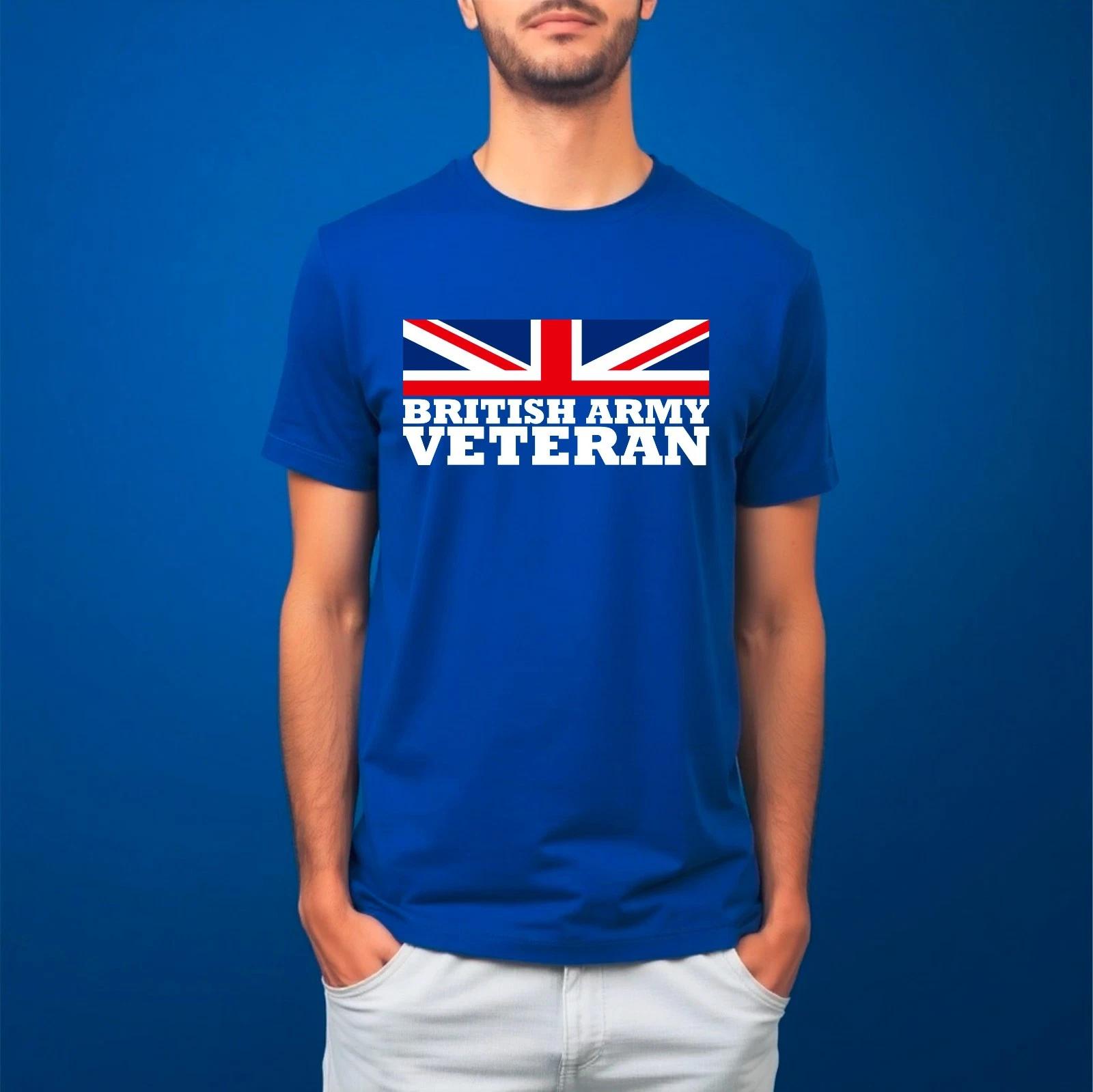 British Army Remembrance Day T Shirt, Veteran UK Flag Military Fan Unisex Tee M