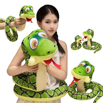45cm Sitting Posture Cute Snake Big Eyes Plush Animals Gentle Pillow Cartoon Christmas Birthday Latest Year Present Designed for Boys Gifts