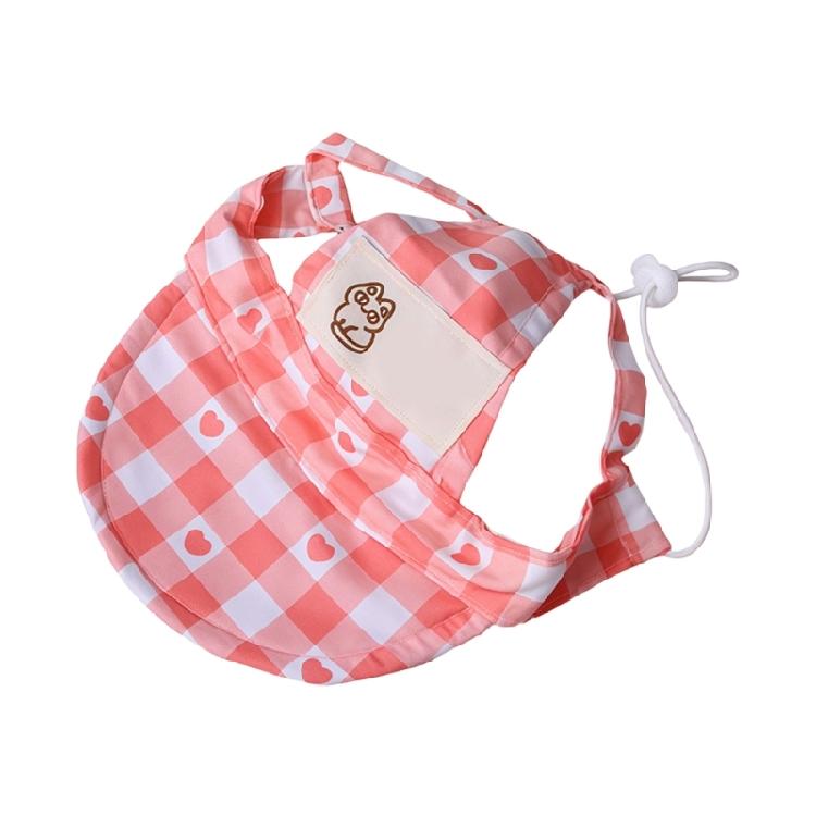 Fashionable Pet Sun Visors Soft Fabric Dog Baseball Cap With Ear Holes And Adjustable Chin Strap Cats Sunbonnet Hat