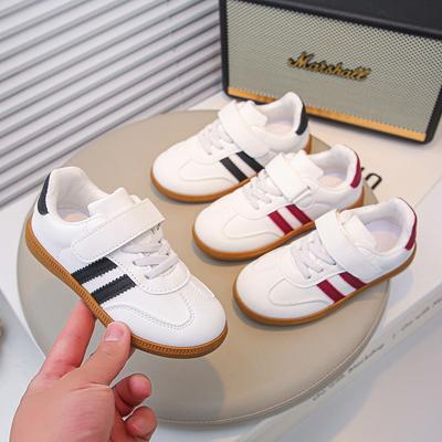 Children's Moral Training Shoes Spring Boys' Sports Shoes Board Shoes Girls' Little White Shoes Soft-soled Baby Forrest Gump Shoes
