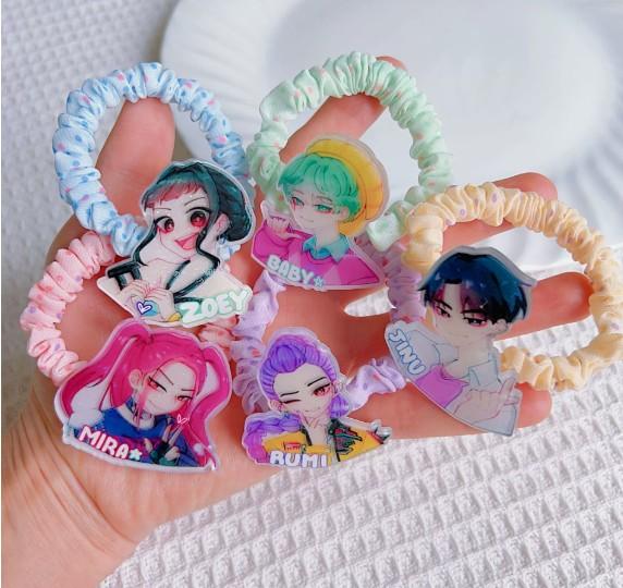 

Demon Hunter Girl Group Acrylic Hair Ties, Hair Clips, Cute Cartoon Hair Bands, Hair Ropes, Combs, Small Girl Accessories (As shown-786)-