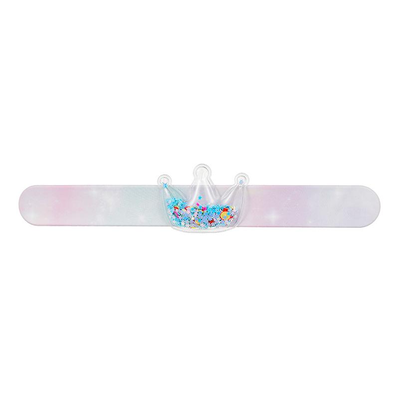 Cartoon Unicorn Slap Bracelet Mermaid Wristband with Sequin Kids Birthday Party Favors Decor Gift for Guest Goodie Pinata Filler