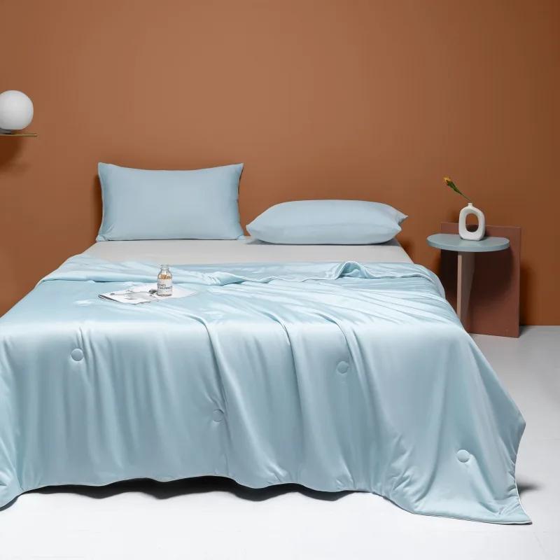 Summer Cooling Blanket Air Condition Quilt Smooth Breathable Lightweight Comforter Throw Blanket Office for Bed Double Side Cold