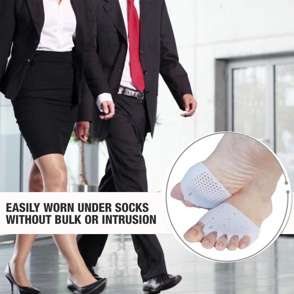 Gel Foot Pads Toe Separators Unisex Foot Care Brace Support For Pain Relief Comfortable Walking