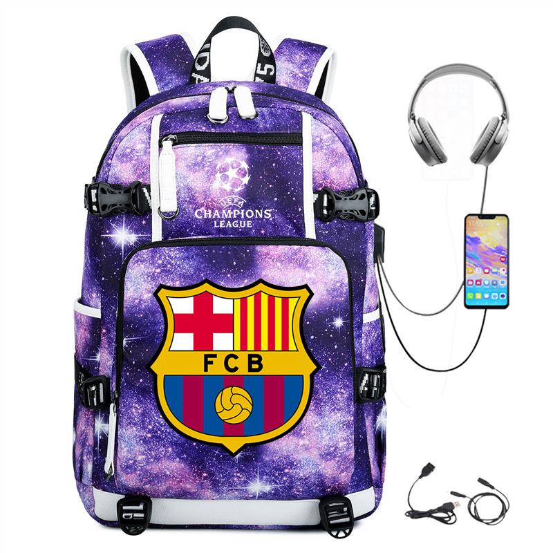 Casual Schoolbag, Simple Outdoor Usb Interface, Large-Capacity Travel Bag, Load Reduction Trend Backpack