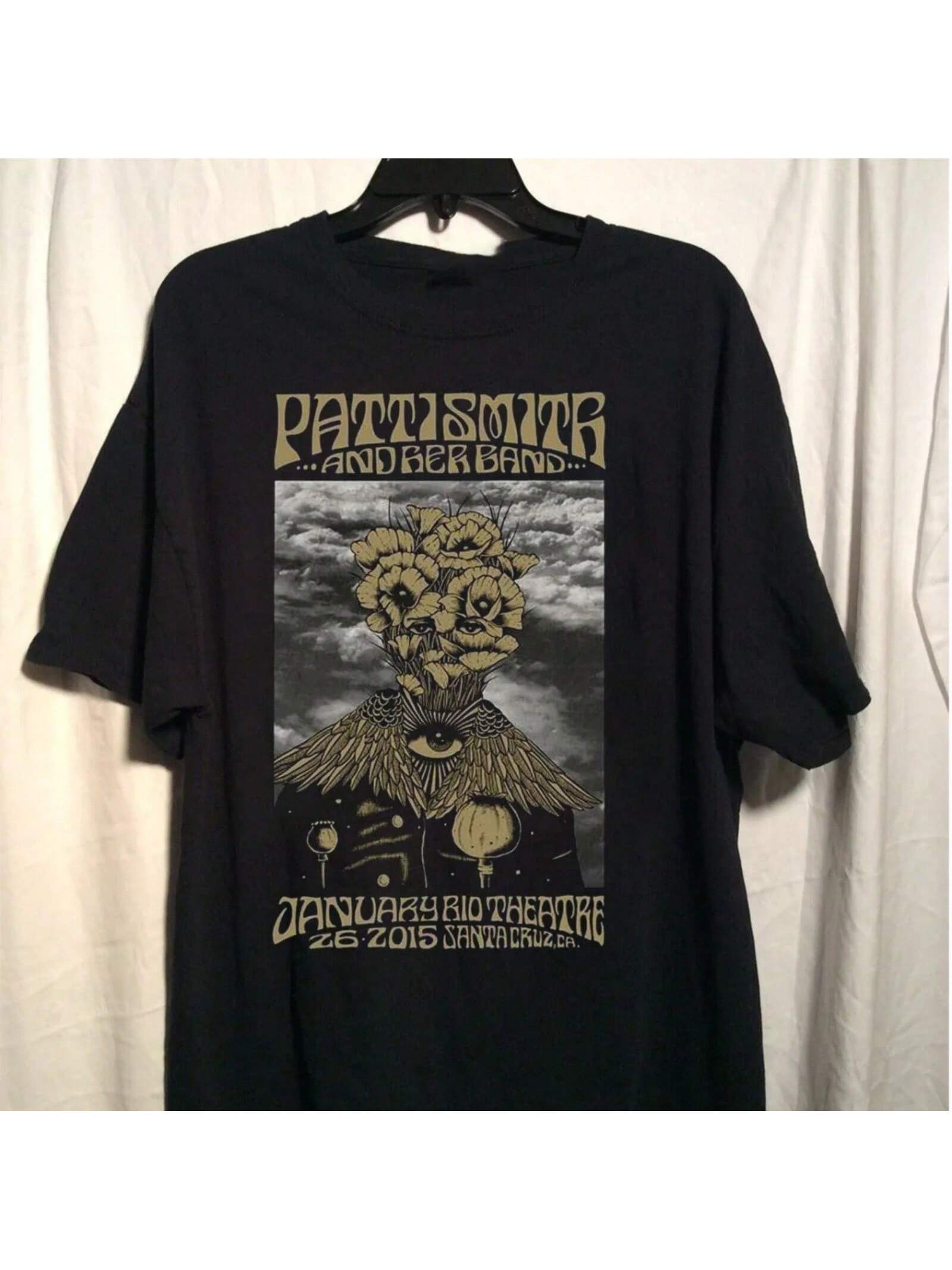 Patti Smith And Her Band Rocking Tee Unisex T-Shirt All Size S разноцветный