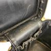 CHANEL Cosmetics Pouch Mini Bag COCO Mark Caviar skin Vertical vanity bag Handbag black Caviar skin Women Used