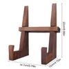 Stabiler Holzhalter Ausstellungsständer Regal Verstellbarer Holzstaffelei Halter zum Präsentieren von Tellern Bildern und Büchern auf Tischplatten