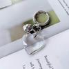 Elegant Heart Key Rings Bag Decoration Alloy Keychain Jewelry for Bag Car Key