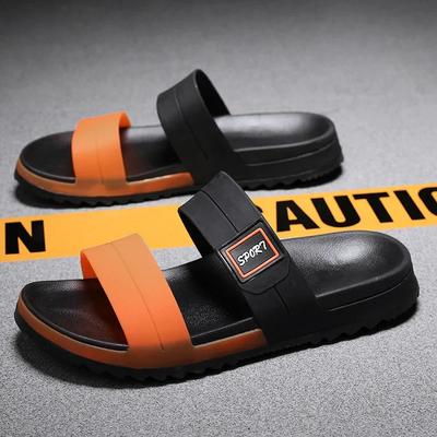 Trendige Herren-Hausschuhe, atmungsaktiv, rutschfest, dicke Sohle, Strandschuhe, leicht, lässig, einzeilig, Sandalen, Zapatillas Hombre