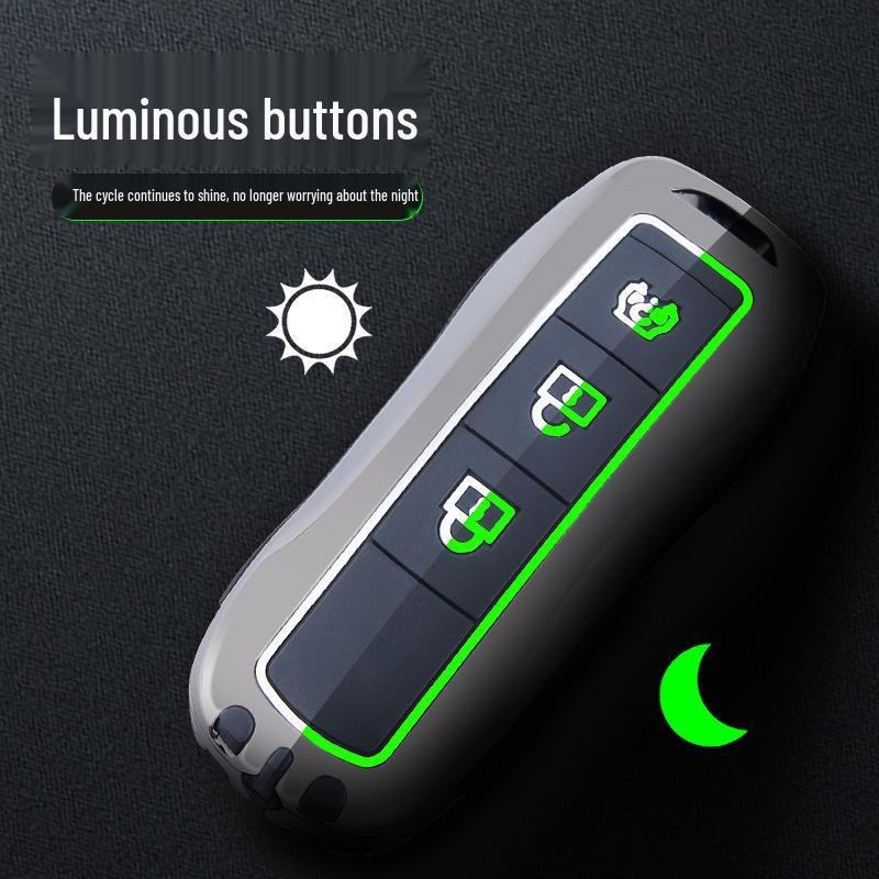 Compatible Key Cover for Dongfeng Fengguang 580, ix5, ix7 - Full Wrap Shell with Buckle