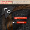 Shade Cloth Black 70-80% Sun Block HDPE Anti-UV Encrypted Net with Buckle Edge Binding for Balcony Courtyard Camping Screen