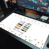 Colorful Cat Patterns Large Size Mouse Pad Large Gaming Table Cushion Nonslip Laptop Tablet Big Mousepad Xxl Mat Mini Pc Playmat With Lock Edge