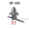 Medieval Military Noble Knights Building Blocks Figures Accessories Helmet Armor Shield Sword MOC Bricks Toys Friends Gifts