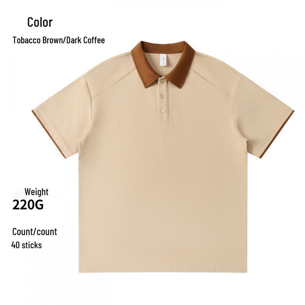 Custom Unisex Summer Polo Workwear: Lightweight Casual Short Sleeve with Logo Embroidery. XXL