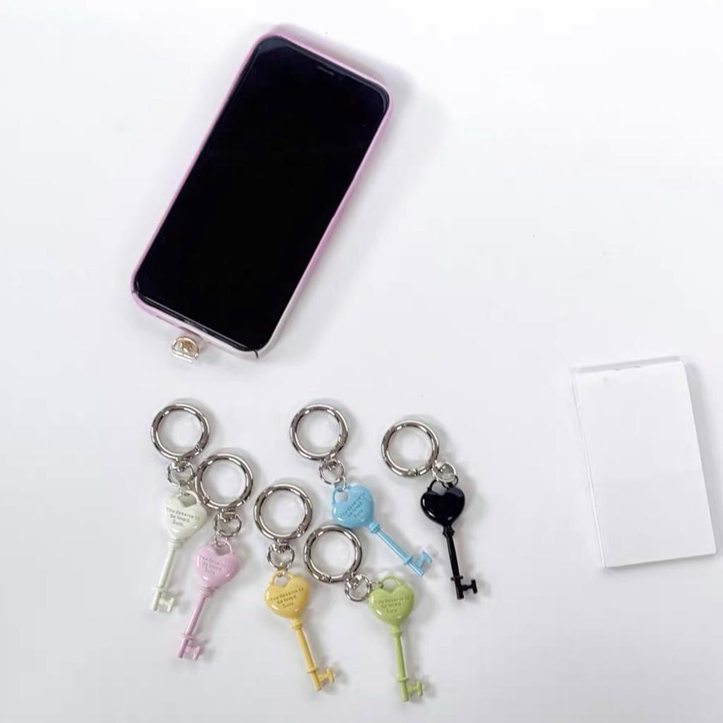 Elegant Love Symbol Keychain Sturdy Alloy Metal Charm Heart Key Ring For Daily Use Gift Anniversary Valentine