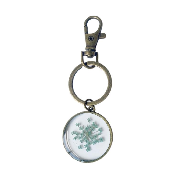 

Bag Accessory Dry Flower Keyrings Stylish Flower Bag Pendant for Fashion Lover