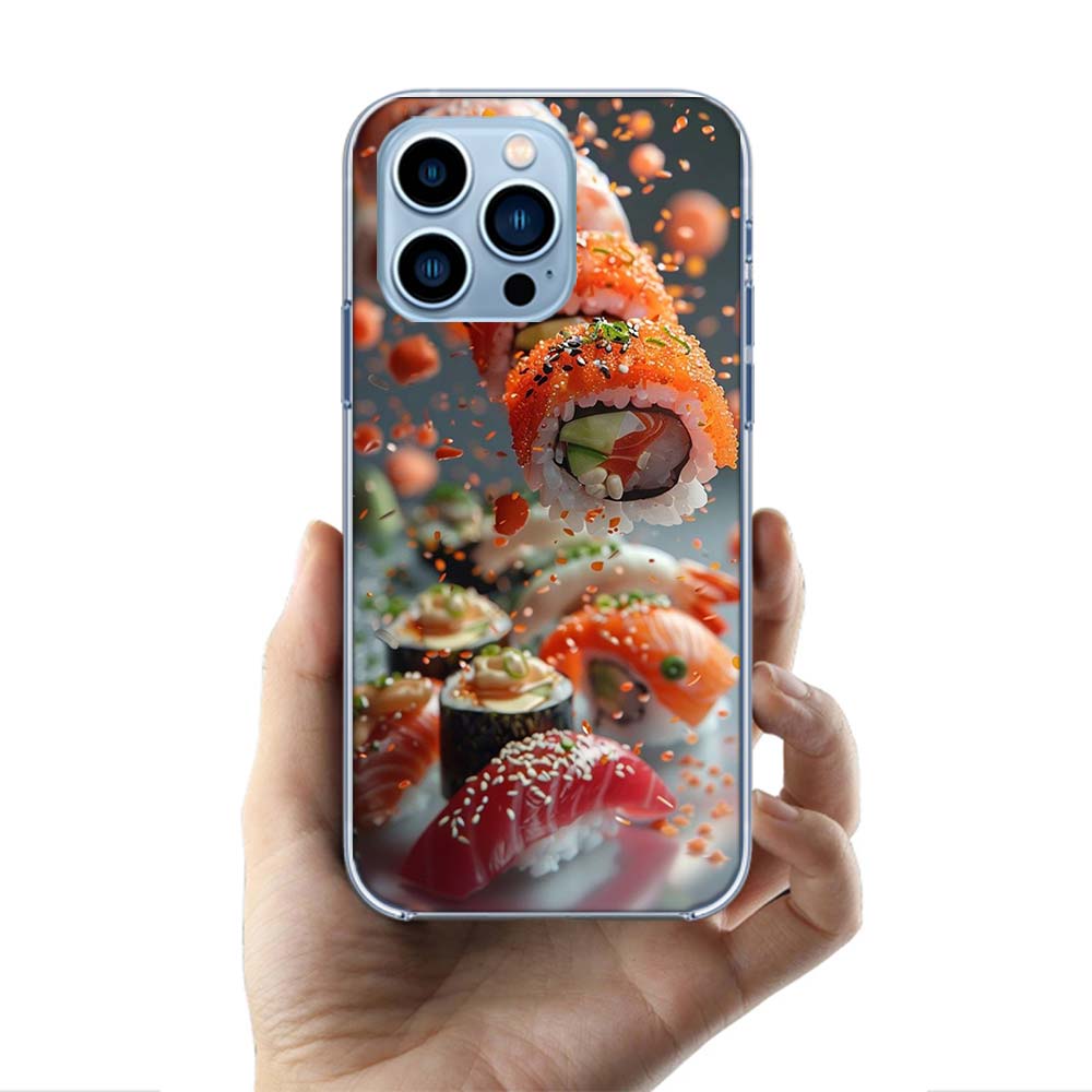 

Sushi in the Air Cases Phone Case For Iphone 17E 16E 17 Air 16 Pro Max 15 Pro 14 Plus 11 13 12 Mini Cover Cases Compatible with iPhone 12