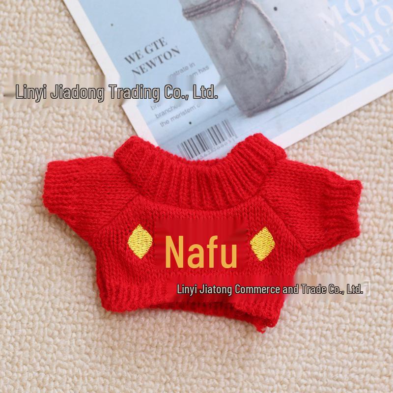 20cm Cotton Doll Accessories: Plush Dog Sweater, Scarf, Hat Set