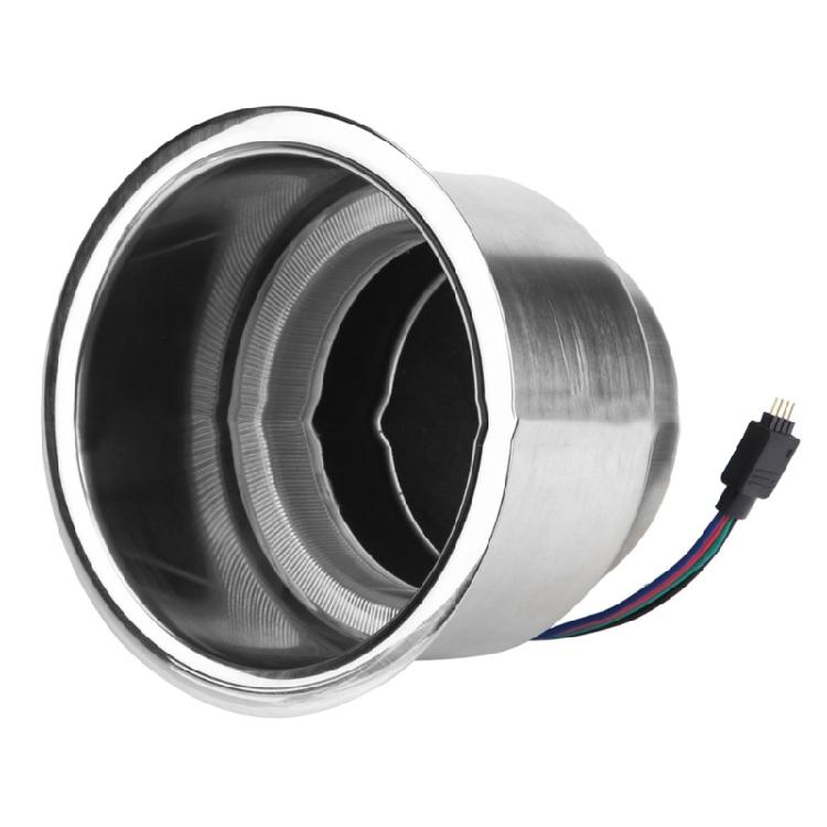 Portabicchieri con Telecomando 14 LED RGB Acciaio Inossidabile Barche Marine Rimorchio