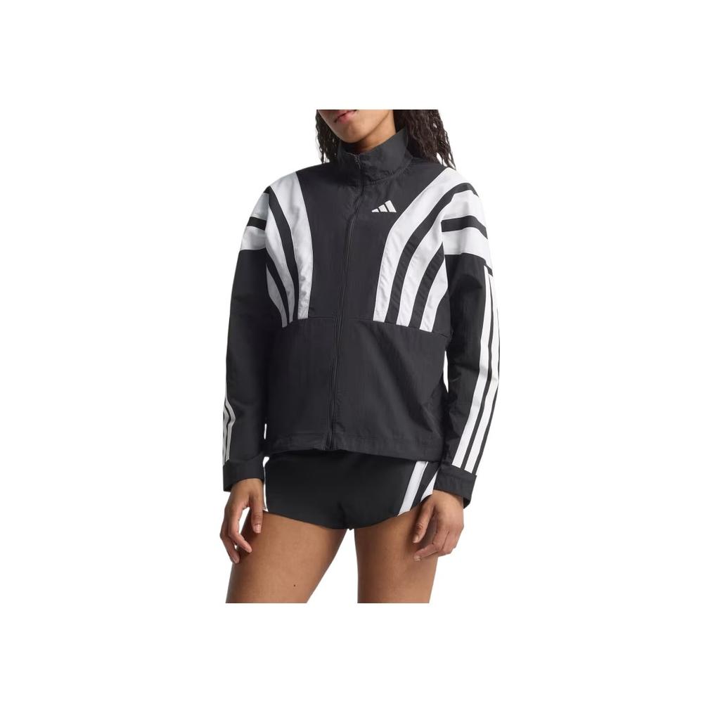 Adidas Archive Adizero Series Running Tear-Resistant Breathable Waterproof Stand-Up Collar Comfortable Casual Versatile Jacket Women Jacket HZ3696