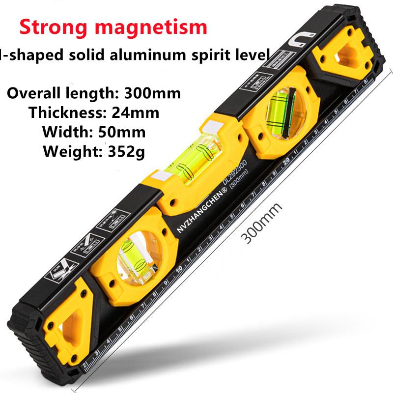 

500 см Магнитная горизонтальная линейка спиртовой уровень линейка с высоким подшипником рычаг пузырьковый баланс линейка для украшения дома измерительные инструменты