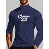 Men's Mock Neck Long Sleeve, Skin-Friendly & Suitable for Home Leisure Time